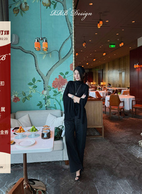 RRB Design「流畅型廓」高密高支100%棉宽松显瘦纯色休闲裤阔腿裤