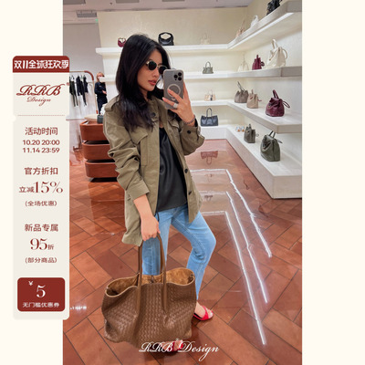 RRB设计老钱猎装多口袋长袖外套