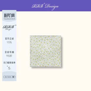 RRB 碎花小众复古百搭丝巾时髦小清新花朵拼色围巾 Design