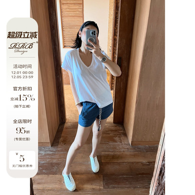 RRB Design「灵魂廓形」宽松显瘦V领背心简约百搭上衣