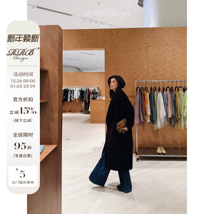 大衣气质廓形高支羊毛毛呢外套 宽松显瘦长款 RRB Design