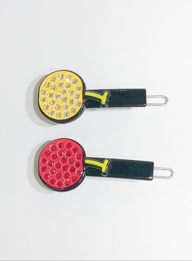 韩饰AZ饰品头饰雅致镶钻甜美樱桃发夹边卡扣卡女BQ1712