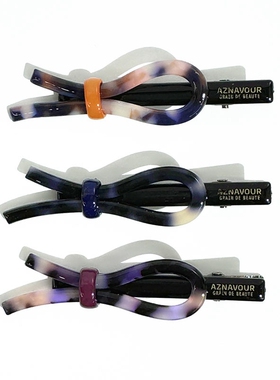 韩饰AZ饰品头饰雅致素面彩色蝴蝶结一字鸭嘴夹YZJ0892