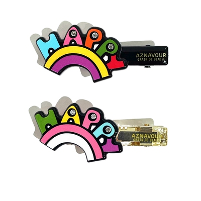 AZ发饰日韩彩色字母彩虹