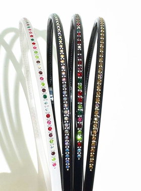 韩饰AZ饰品头饰雅致彩色钻简约百搭实用发卡发箍FG0443