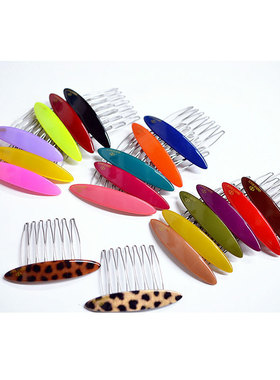 日韩系GRAINdeBEAUTE饰品头饰气质雅致素面椭圆形发梳FS0020