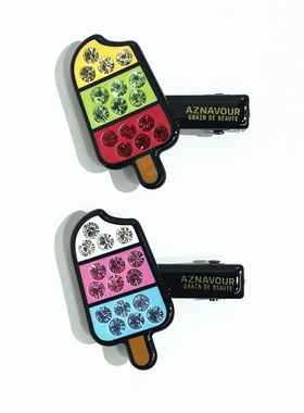 韩饰AZ饰品甜美雪糕鸭嘴夹女YZJ0591