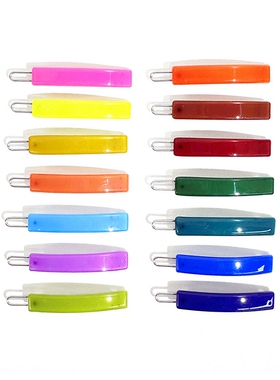 韩饰AZ饰品头饰雅致素面炫彩一字发卡边卡扣卡短BQ0006