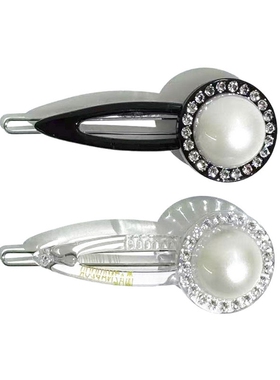 韩饰AZ饰品头饰雅致镶钻甜美半球圆片边卡扣卡女BQ1762