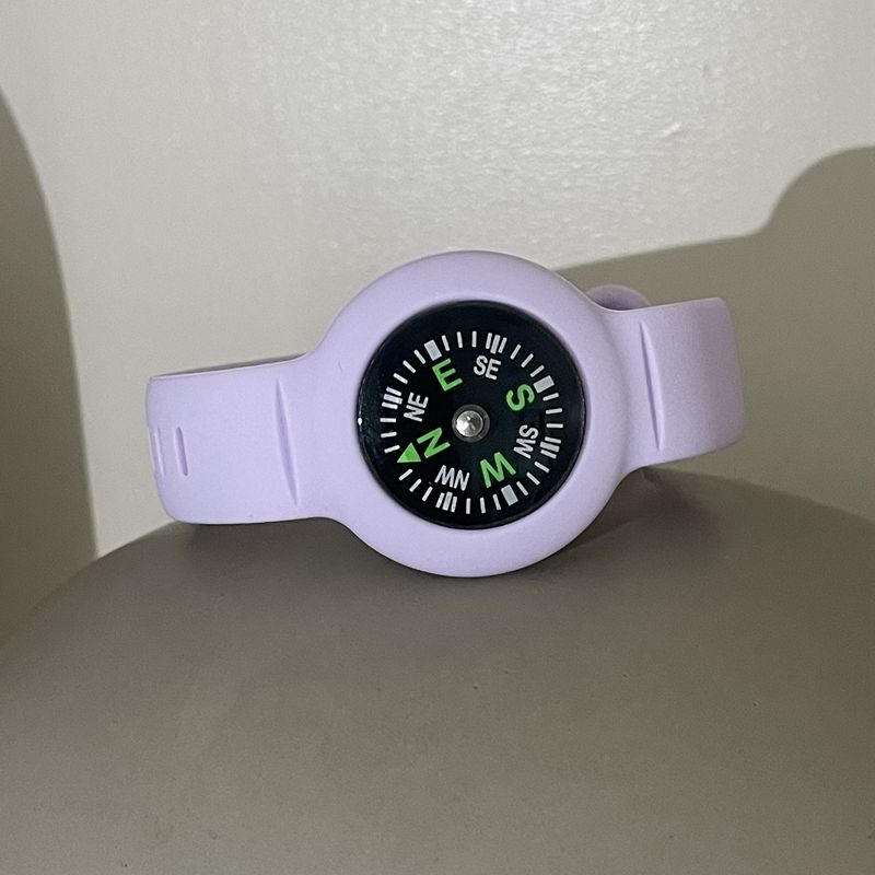 户外探险导航露营罗盘腕表式儿童手表指南针求生实验指北针可刻字