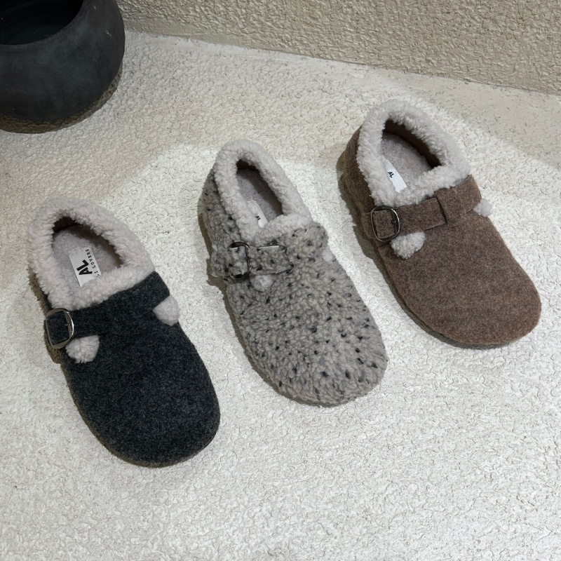 十三行女鞋实拍加绒