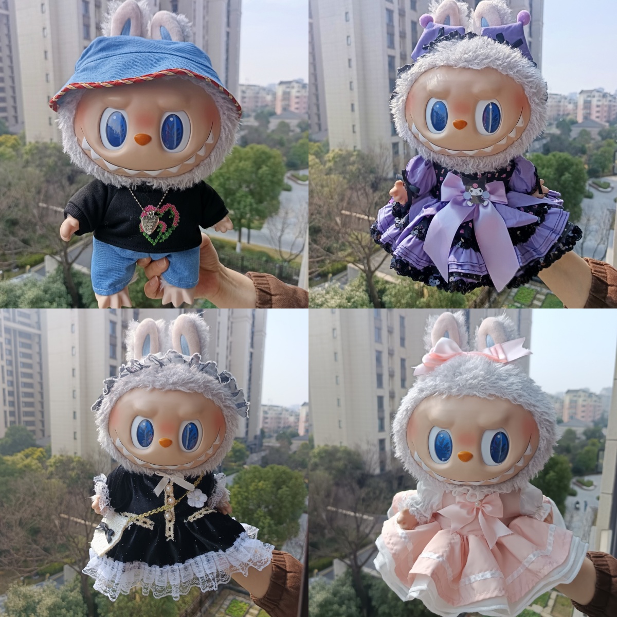 38cm拉布布毛绒娃娃衣服