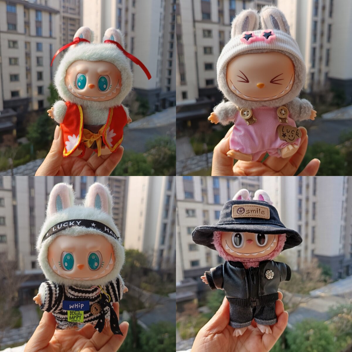 17cm拉布布玩偶盲盒衣服图片