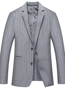 春秋新款男士西服中年商务休闲西装韩版修身百搭薄款单西S6629902