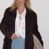 DeesseSicile老钱海滨度假风白色镂空钩花挂扣针织马甲背心上衣女