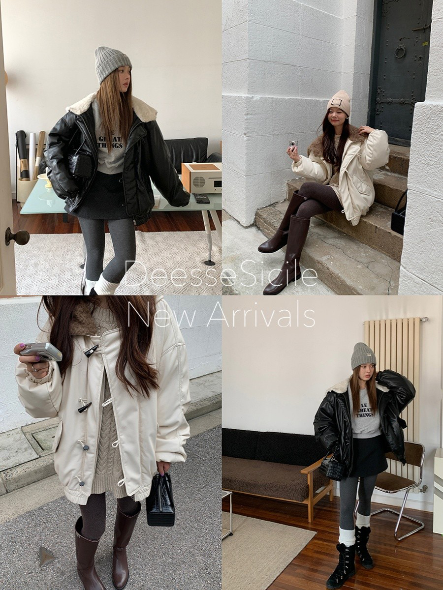 入冬战衣蛋白pu皮大翻领羽绒服