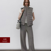 套装 老钱风松弛慵懒鸭绒立领百搭简约马甲长裤 折扣 Deessesicile