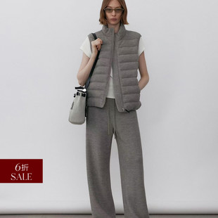套装 老钱风松弛慵懒鸭绒立领百搭简约马甲长裤 折扣 Deessesicile
