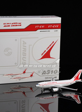 JCwings XX40445 印度航空 A310-300 VT-EVI 合金 飞机模型 1:400