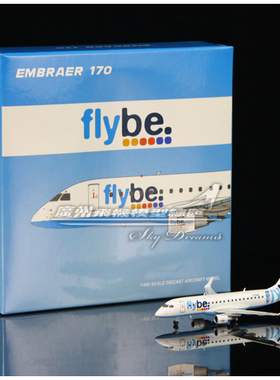 JCWINGS LH4230 Flybe EMB170-200STD G-FBJE 飞机模型 1:400