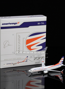 JCwings XX40356 捷克智能翼航空 波音 B737-800 OK-TVL 1:400