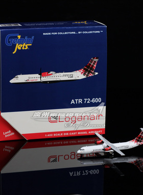 GeminiJets GJLOG2308 洛根航空 ATR 72-600 合金 G-LMTE 1:400