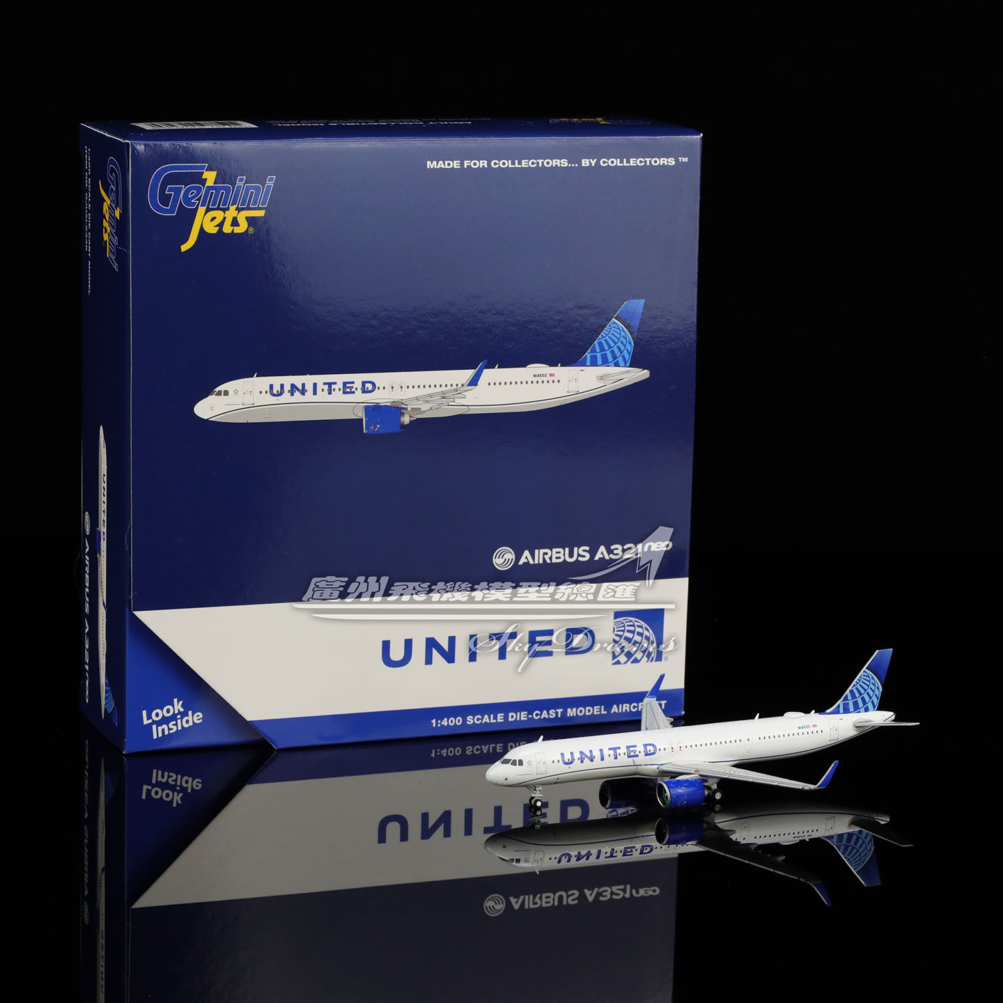 合金仿真空客A321飞机模型收藏