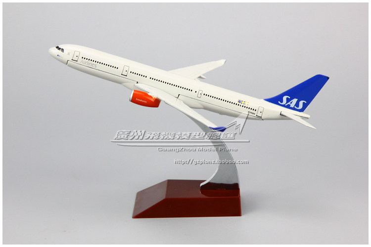 北欧航空公司 sas 空客 a330 合金 金属 仿真 飞机模型 16cm