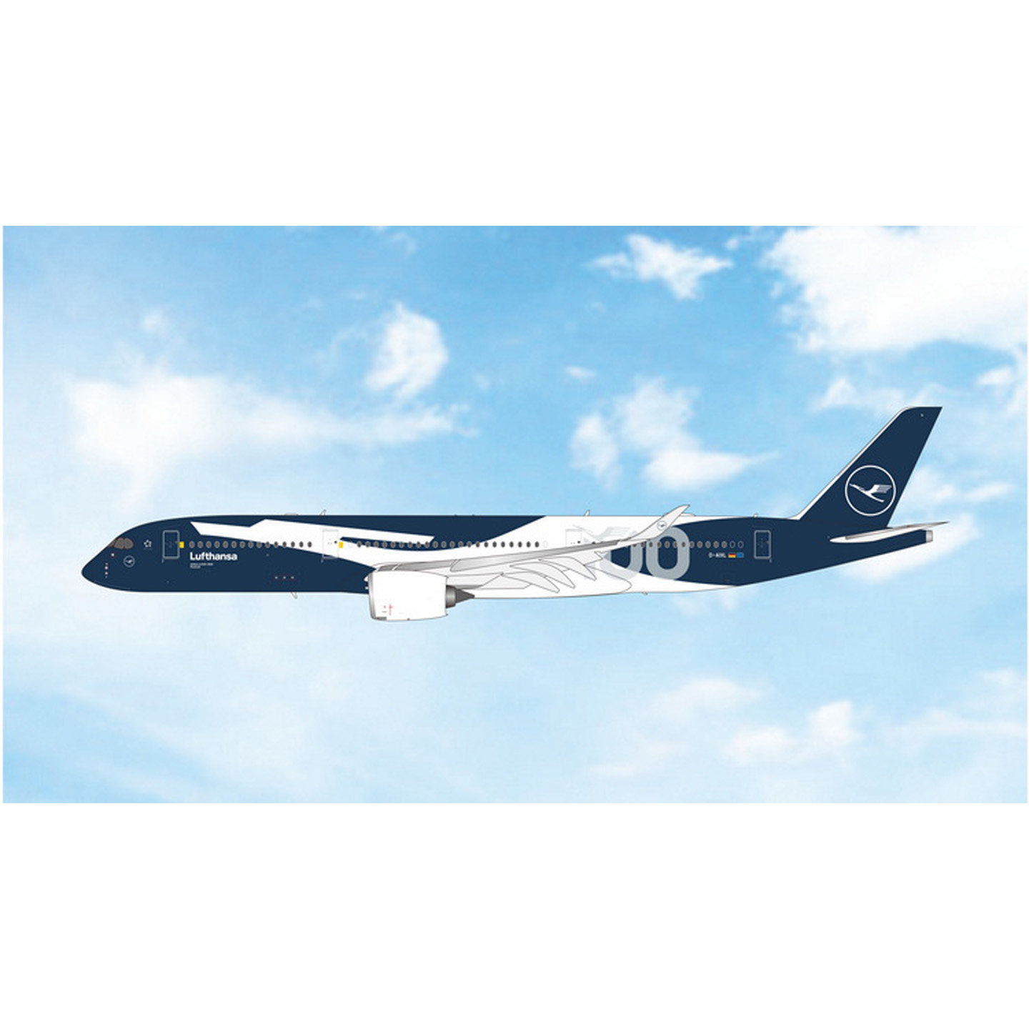 德国汉莎航空A350-900飞机模型