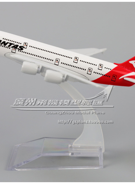 澳大利亚航空 Qantas 袋鼠 空客 A380 合金客机仿真飞机模型 16cm