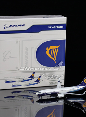 JCwings XX40040 瑞安航空 波音 B737-800 合金 EI-DCL 1:400