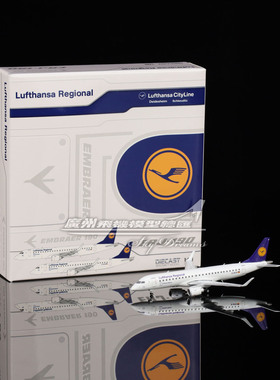 JCwings XX40125 德国汉莎航空 ERJ-190LR D-AECD 飞机模型 1:400