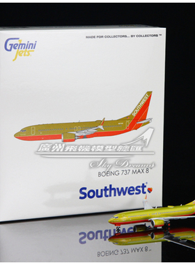 GeminiJets GJSWA2186 西南航空 波音 B737 MAX 8 N871HK 1:400