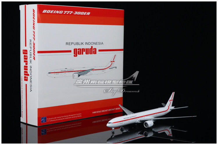 jcwings lh4202/a 印尼加鲁达航空 波音 b777-300er pk-gig 1:400