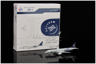 JCWINGS XX40061 荷兰航空 KLM ERJ-190 天合联盟 PH-EZX 1:400