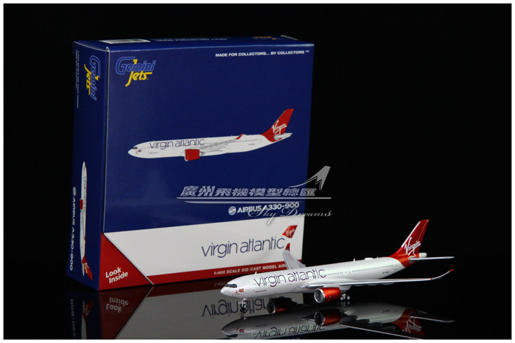 geminijets gjvir2181 维珍航空 空客 a330-900neo g-vjaz 1:400