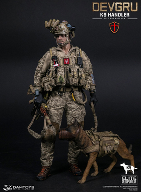 DAMTOYS 1/6 78040 美国海军陆战队 DEVGRU K9  海豹突击队模型