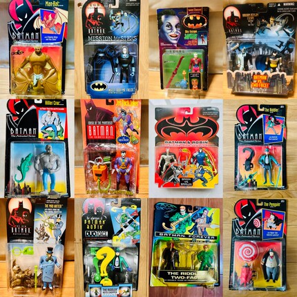 Kenner DC动画版反派合集蝙蝠侠BATMAN 小丑 企鹅人 可动人偶模型