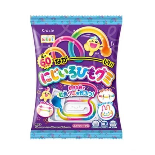 日本食玩嘉娜宝长条彩虹造型手工diy可食迷你糖果儿童生日礼物