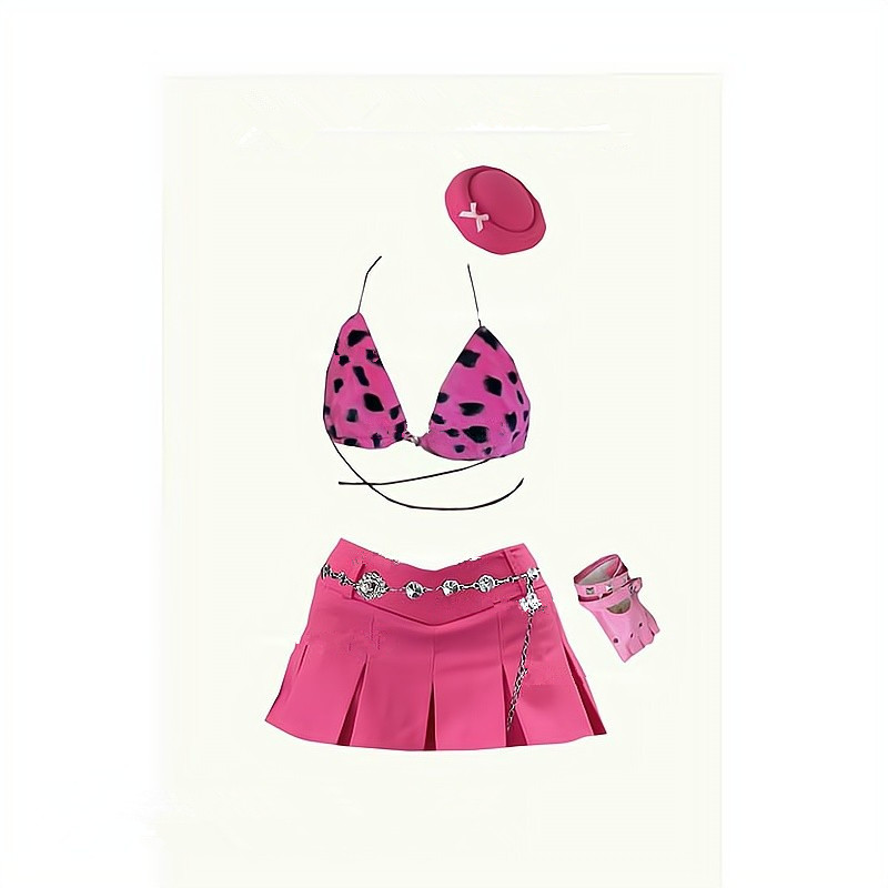 原创性感比基尼吊带套装酒吧gogo演出服女辣妹穿搭舞服五件套