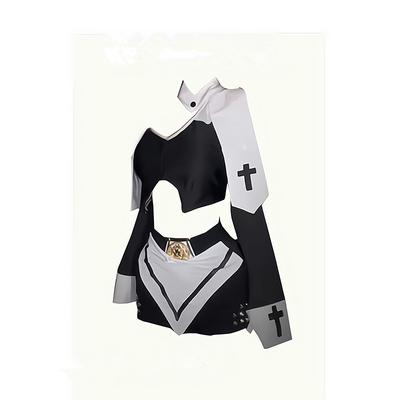 原创 性感夜场蹦迪辣妹装穿搭主播网红修身cos跳舞上镜的衣服