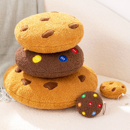 仿真曲奇饼干抱枕毛绒玩具