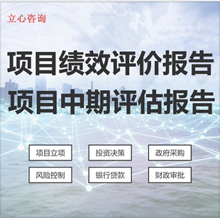 投资项目绩效评价报告编制 中期评估报告 后评价 PPP绩效评价