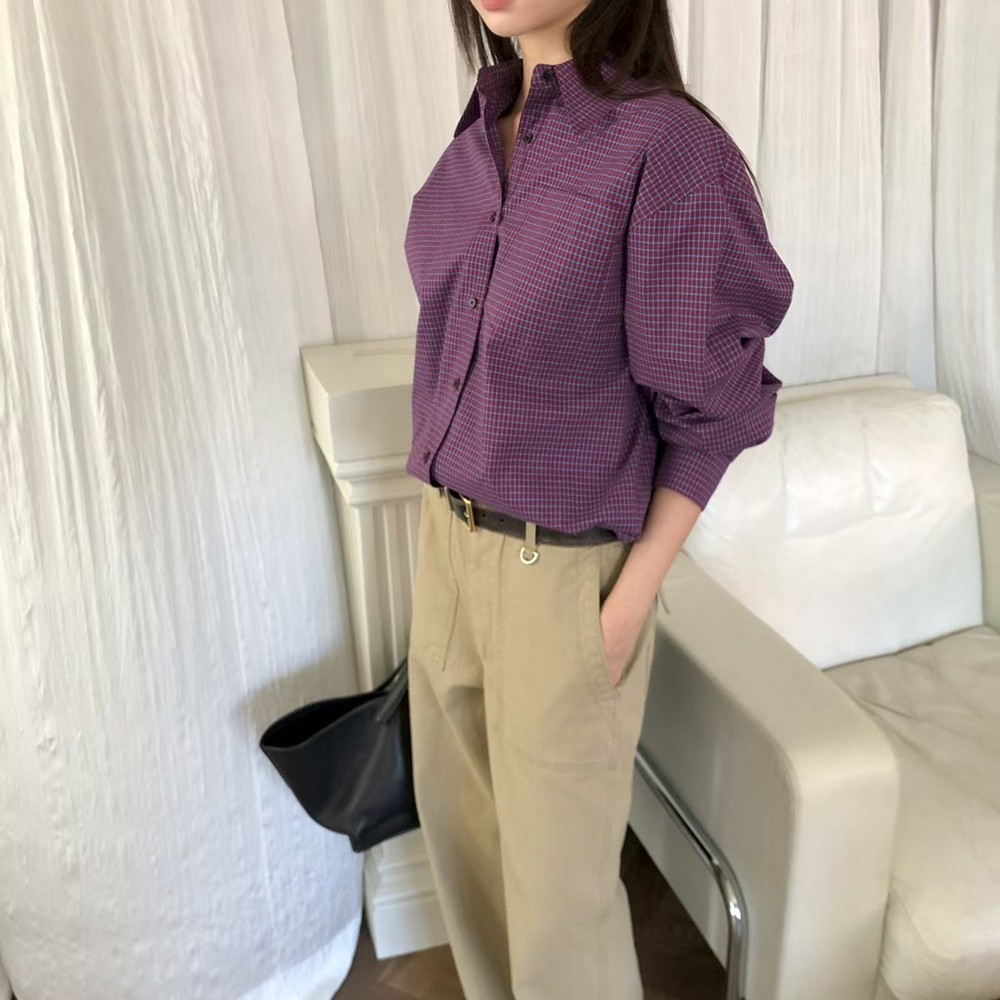 九0930韩国东大门衬衫-区THEABLE-8659003秋季档口通勤英伦纯色