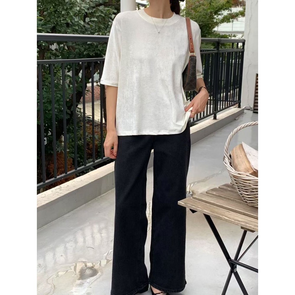 九0918韩国东大门t恤区Terrace-8644981街舞通勤潮流纯色洋气正品