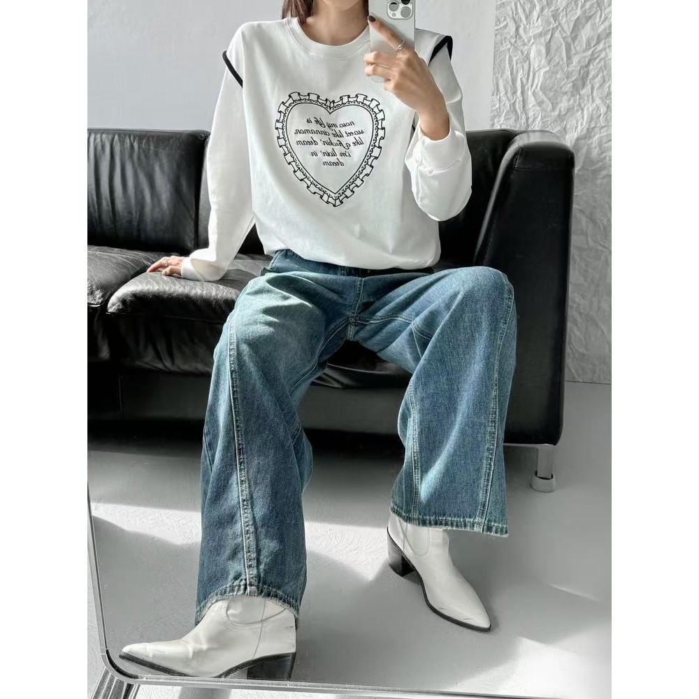 九1030韩国东大门t恤区Adorable-8682740秋季都市通勤潮流冬季