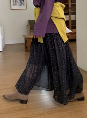 九1114韩国东大门户外半身裙区acre-8698102简洁纯色学院正品复古