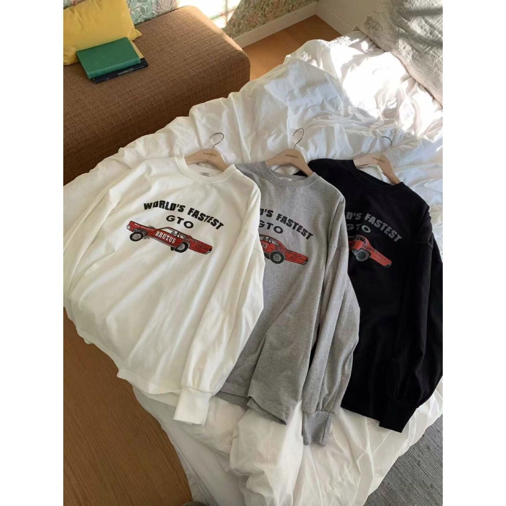 九1114韩国东大门t恤区Spaghetti-8696589学院正品复古冬款街头