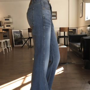 五1125韩国直邮modimood- 牛仔裤区5065025春季英伦通勤端庄纯色