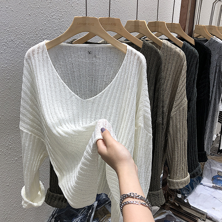 2023年新款镂空打底衫黑色